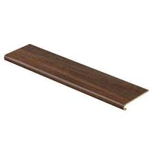 I think it's red oak. Cap A Tread Southern Hickory 47 In Length X 12 1 8 In Deep X 1 11 16 In Height Vinyl To Cover Stairs 1 In Thick 016073681 The Home Depot Prefab Stairs Vinyl Stairs