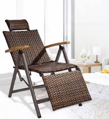 Outdoor Indoor Rattan Rocking Chair With Cushion Zero Folding Lounge Chair Vintage Recliners For Rattan Rocking Chair Folding Lounge Chair Vintage Lounge Chair