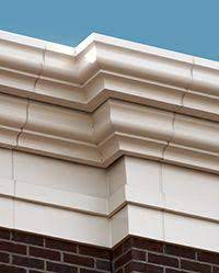 Predesigned Interchangeable Profiles Cornices System May Be Modified For Virtually Any Building Eave Concave Convex Cornice Design Cornice House Exterior