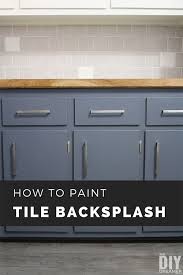Learn how to transform tile in your home with special epoxy paint. How To Paint Tile Backsplash The Diy Dreamer