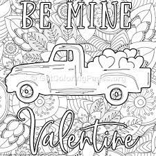 Click on any valentine's day picture above to start coloring. Valentines Lettering Be Mine Valentine Truck Coloring Pages Monster Truck Coloring Pages Valentine Coloring Pages Truck Coloring Pages