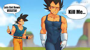 Vegeta And Goku Get Down! (DBZ Comic Dub) - YouTube