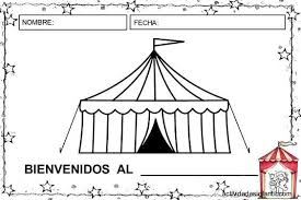 Downloads are subject to this site's term of use. Bienvenidos Al Circo Actividades Circus Tent Craft Tent Craft Coloring Pages For Kids