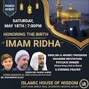 This Saturday at 7PM we will celebrate the Wiladat of Imam Al ...