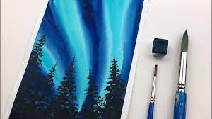 Simple Watercolor Landscape Painting