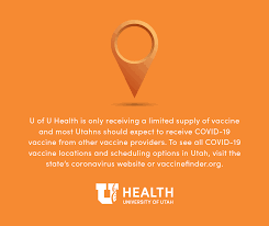 If you're preparing to go t. University Of Utah Health On Twitter University Of Utah Health Has Expanded The Eligibility Requirements To Receive Covid 19 Vaccine Aligning With The State S Overall Vaccine Distribution Effort At This Time All Patients