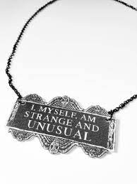 Strange And Unusual Beetlejuice Inspired Acrylic Necklace W Etsy Black Chain Necklace Gothic Pendant Acrylic Necklaces