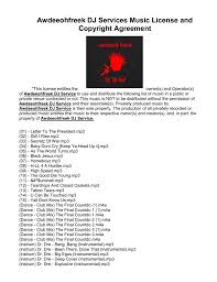Temukan lagu terbaru favoritmu hanya di download mp3 westlife gratis, ada 20 daftar lagu westlife yang bisa anda download. Awdeeohfreek Dj Services Music License And Copyright Agreement