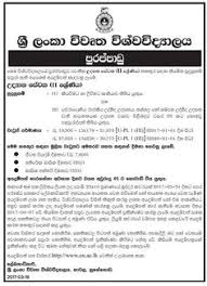 Full time & part time jobs available. Ousl Sri Lanka Vacancies Job