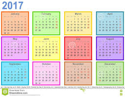 Calendar 2017 Holidays Usa Federal Holidays In Usa In 2017 Office Holidays Calendar 2017 With Colorful Fields Per Month Usa Calendar Calendar Calendar Template