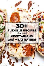 Cayenne pepper and hot italian sausage give it a pleasant kick. 30 Flexible Recipes That Feed Vegetarians And Meat Eaters Budget Bytes Meat Eaters Recipes Low Calorie Vegetarian Recipes
