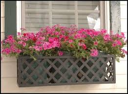 Build your own flowerboxes *diy*. This Would Be So Easy To Do Just Set The Pots In I Like Window Box Plants Balcony Flower Box Window Box Garden