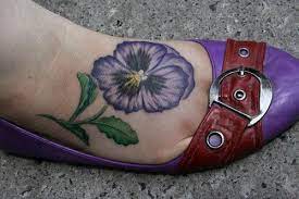 Pin By Shea Grant On Tattoos Violet Flower Tattoos Pansy Tattoo Cool Half Sleeve Tattoos