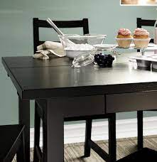 Choose an extendable dining room table for the best experience. Nordviken Extendable Table Black Ca Ikea