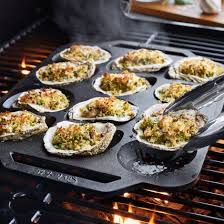 Recipes Cast Iron Roasted Oysters With Spinach And Bacon Sur La Table Oyster Recipes Seafood Recipes Recipes