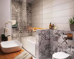 Modern bathroom interior in scandinavian style. 75 Scandinavian Style Primary Bathroom Ideas Photos Home Stratosphere