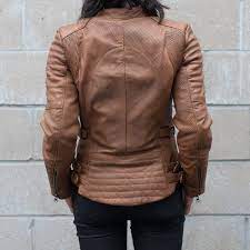 Black Arrow Womens Leather Wild Free Jacket Tan Motorcycle Riding Jackets Jackets For Women Jackets