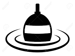 Fishing bobber stock photos and images. Simple Hand Drawn Outline Silhouette Illustration Of A Fishing Royalty Free Cliparts Vectors And Stock Illustration Image 135916264