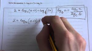 That means, if we have a logarithm using a specific base, then we can turn this into an equivalent ratio or fraction of. Change Of Base Log Equations Examples Solutions Videos Worksheets Games Activities
