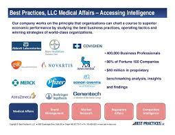 Medical Affairs 2013 Consortium By Best Practices Llc Via Slideshare Digital Marketing Marketing Case Study Healthcare Infographics