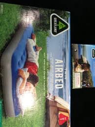 Greatland Air Bed With Pump Blue Twin Air Bed Air Mattress Camping Camping Bed