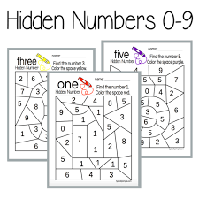 Hidden Letter Number Free Printable Sped Math Learning Numbers Math Methods