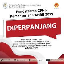 Kementerian Pendayagunaan Aparatur Negara Dan Reformasi Birokrasi Pendaftaran Cpns Kementerian Panrb Diperpanjang 28 November