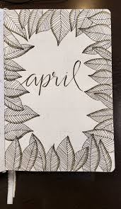 April Bullet Journal April Bullet Journal Bullet Journal Diy Notebook