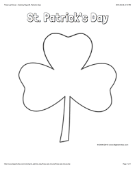 500x386 st patrick's day printable coloring pages for adults kids. St Patrick S Day Coloring Page With A Three Leaf Clover Shamrock To Color Three Leaf Clover Clover Leaf Coloring Pages
