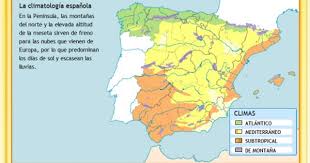 Escuela Bloguera Los Climas De Espana Clima En Espana Ensenanza De La Geografia Clima