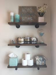 This first bathroom shelf idea is simple, understated. 20 Bathroom Shelf Decor Ideas Magzhouse