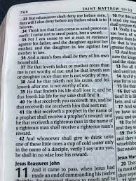 Can Anyone Help Me Understand Why Jesus A Loving God Would Say Something Like This Matthew 10 34 42 Christianity