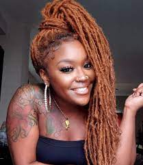 10 Hair Colors Inspired By Fall Voice Of Hair Locs Hairstyles Hair Styles Faux Locs Hairstyles
