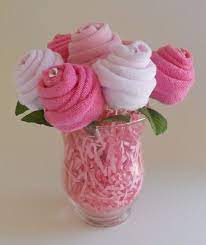 Flores De Toalla Baby Shower Flowers Baby Washcloth Baby Bouquet