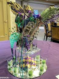 Making a stunning mardi gras centerpiece can be easier than you think with little expense and just a few simple steps. Using Mardi Gras Decorations To Create Colorful Mardi Gras Centerpieces