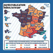 Les résultats du bac 2021 au maroc de la session normale seront annoncés 20 juin la session rattrapage le 11 juillet selon le ministère de l'education nationale et de la formation professionnelle. Infos Bac On Twitter Bac2021 Retrouvez Sur Cette Carte Les Dates De Publication Des Resultats Des Epreuves Anticipees De Francais Eaf Suivant Votre Academie Https T Co Pibzvmkd98