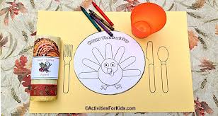 Check spelling or type a new query. Printable Thanksgiving Placemat For Kids