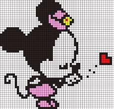 Minnie Mouse Crochet C2c Pattern Alpha Patterns Pixel Art