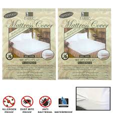 The twin mattress cover is mostly 39 inches wide under 75 inches long. Bedding Twin Size Fabric Zippered Mattress Cover Bed Bugs Water Protector Hypoallergenic Mattress Pads Feather Beds