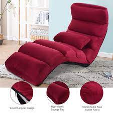 Maybe you would like to learn more about one of these? Costway Folding Lazy Sofa Chair Stylish Sofa Couch Bed Lounge Chair W Pillow Burgundy Walmart Com Walmart Com