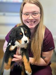 Our Vet Tech Alyssa made a new friend today when this little guy came in  for his very first vet appointment!