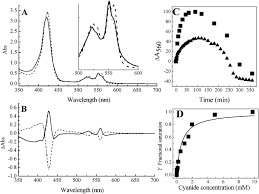 Effects Of Binding Potassium Cyanide To Fully Reduced Nor Panel A Download Scientific Diagram