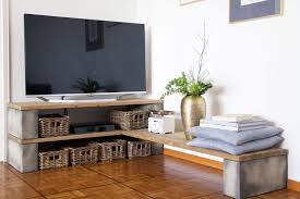 Arms with woody tops and a pillowed backrest are full and upright. Sofia Clara Diy Tv Stand