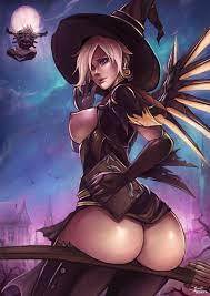 Overwatch Rule 34 Twenty-Three – Witch Mercy | Futapo!