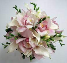 Sure Some Varieties Are Very Expensive But Dendrobium S Mokara S And Cymbidium S Are All Pink Wedding Flower Bouquets Orchid Bouquet Wedding Freesia Bouquet