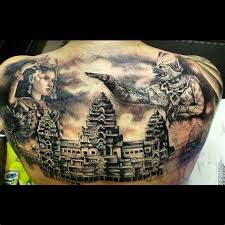Hình xăm bảo vệ tránh bị động vật cắn, tránh đạn và làm cho. Khmer Hanuman Tattoo Shefalitayal