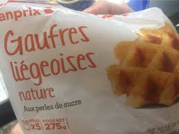 5 Gaufres Liegeoises Nature Aux Perles De Sucre Franprix 275 G E 5 55 G