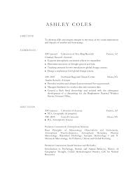 coles resume