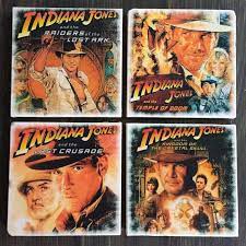 Indiana jones 5 | indice. Indiana Jones Movie Poster Stone Coaster Set Handmade Etsy