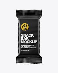 Matte Snack Bar Mockup In Sachet Mockups On Yellow Images Object Mockups